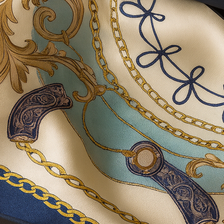 Chic Kopftuch 100% Seide Originelle Dekoration | La Parisienne