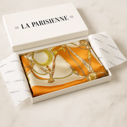 Viereckiges Halstuch aus 100% luxuriöser Seide für Frauen | La Parisienne