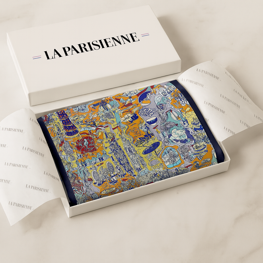 Carré aus 100% Seide Original Damen || La Parisienne