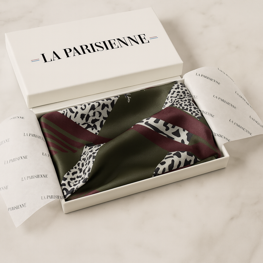 Square 100% Silk Chic Scarf | La Parisienne