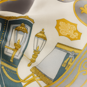 Sciarpa quadrata chic in seta al 100% per donna | La Parisienne