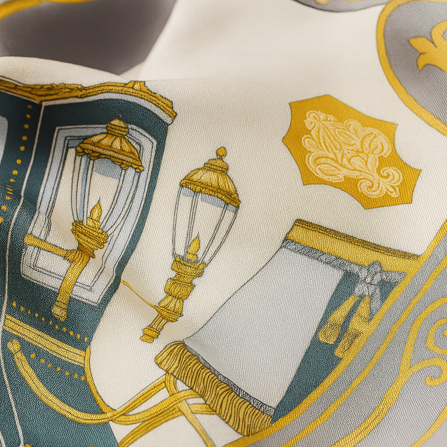 Sciarpa quadrata chic in seta al 100% per donna | La Parisienne