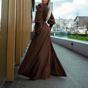 Charismatisches & Elegantes Langes Kleid mit Gürtel | La Parisienne