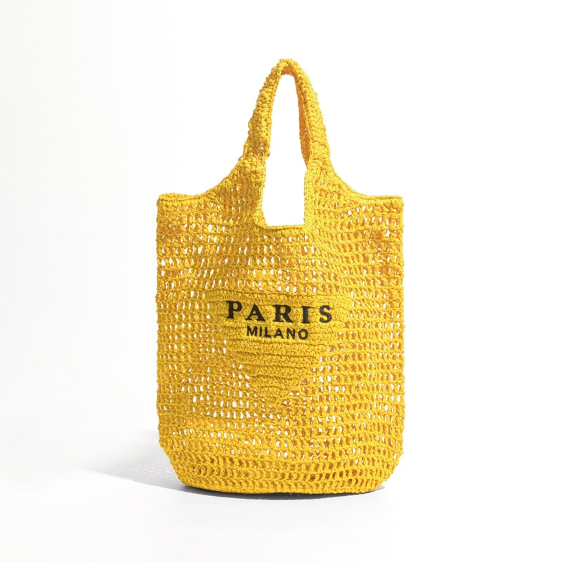 Strandhandtasche aus Stroh || Strandhandtasche aus Stroh La Parisienne