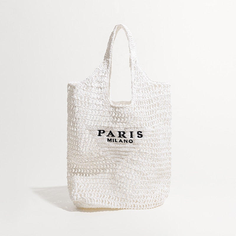 Strandhandtasche aus Stroh || Strandhandtasche aus Stroh La Parisienne