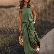 Long Sleeveless Dress | La Parisienne