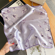 100% Silk Square Flower Decoration für Frauen | The Parisian
