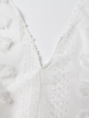 Elegantes langes Kleid mit Stickerei | La Parisienne