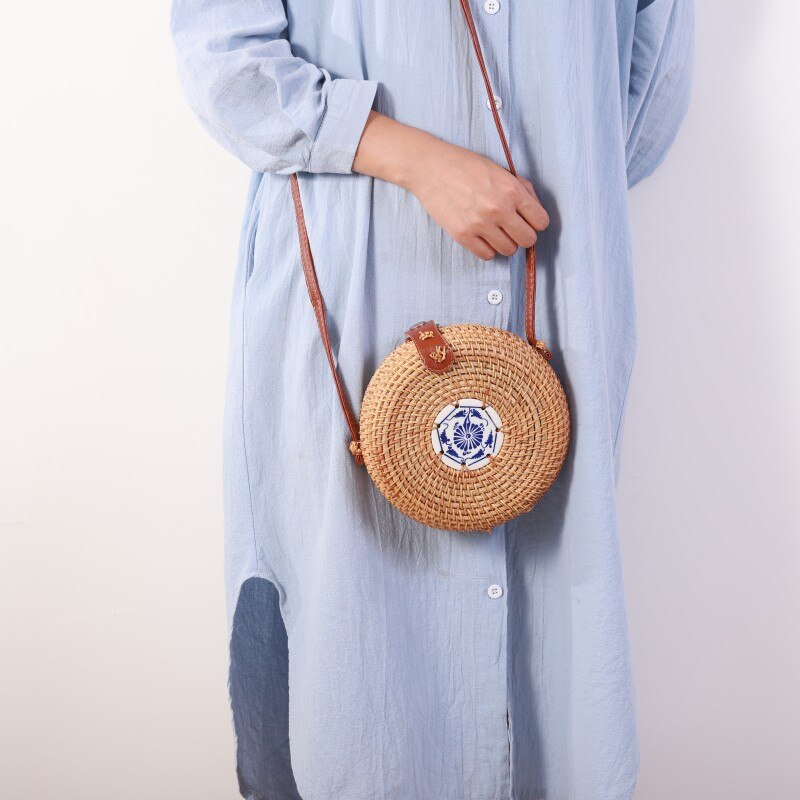 Borsa intrecciata in rattan | La Parigina