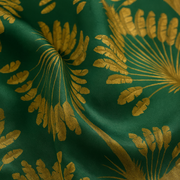 100% Silk Square mit Palmenbaum Dekoration für Frauen | La Parisienne