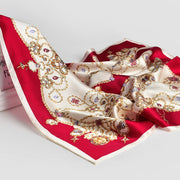 Viereckiges Halstuch aus 100% luxuriöser Seide für Frauen | La Parisienne