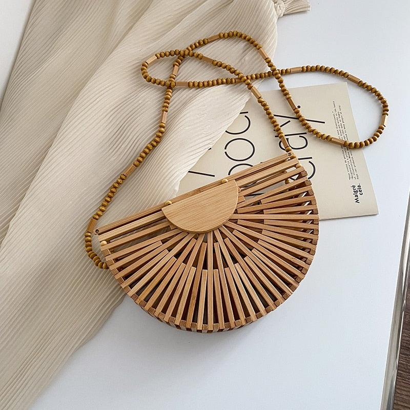 Handtasche Strand Bambus | La Parisienne