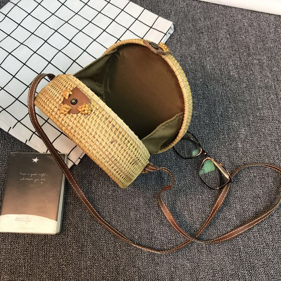 Handtasche Strand Bambus | La Parisienne