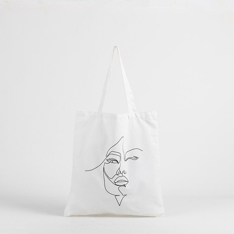 Tote Bag Blumendekoration in Leinwand Frau | La Parisienne