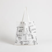 Tote Bag Blumendekoration in Leinwand Frau | La Parisienne
