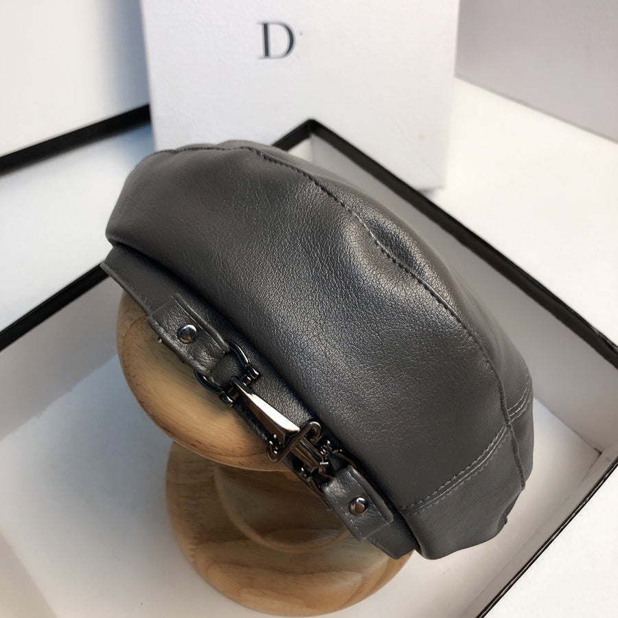 Leder Barett Frau | La Parisienne