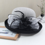 Chic Flower Decoration Hat für Frauen | The Parisian