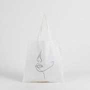 Tote Bag Blumendekoration in Leinwand Frau | La Parisienne