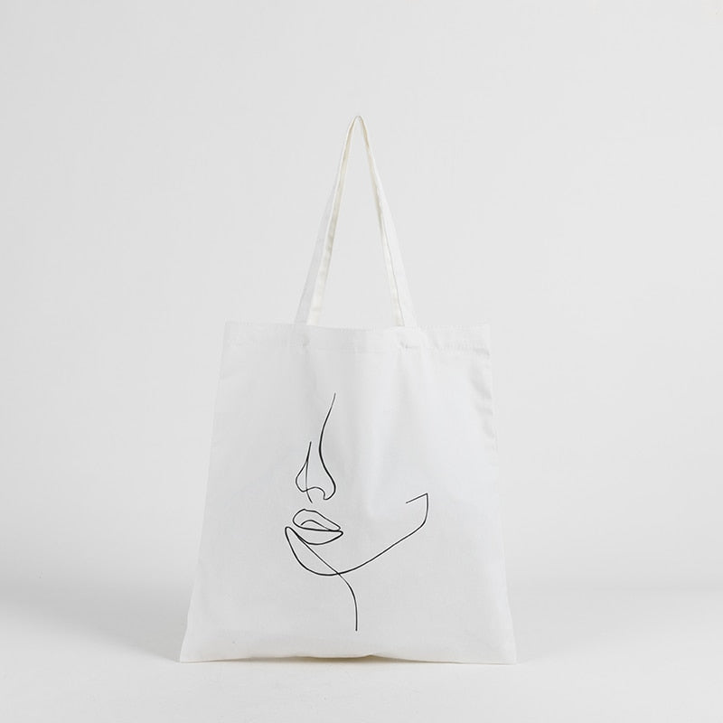Tote Bag Blumendekoration in Leinwand Frau | La Parisienne