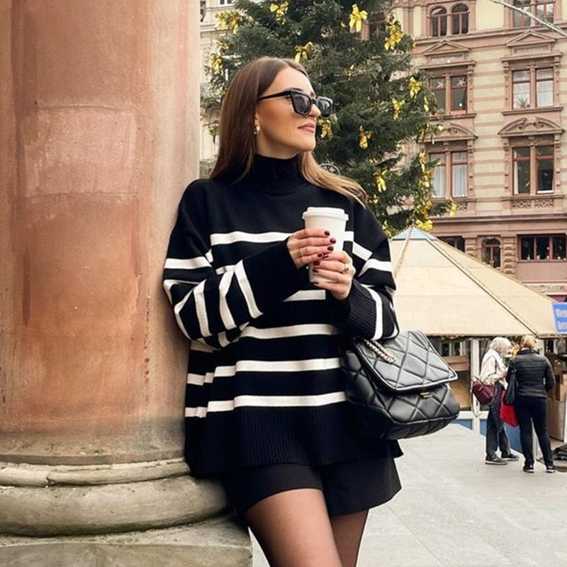 Original Gestreifter Pullover Frau || La Parisienne