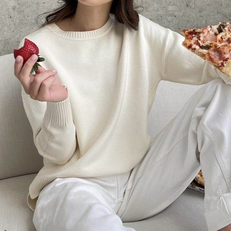Oversize Pullover Frau | La Parisienne