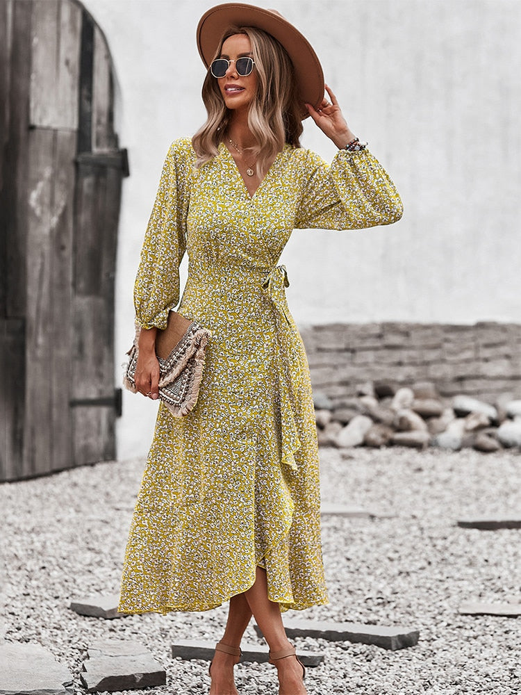 Leichtes Kleid mit Blume für Frauen || La Parisienne
