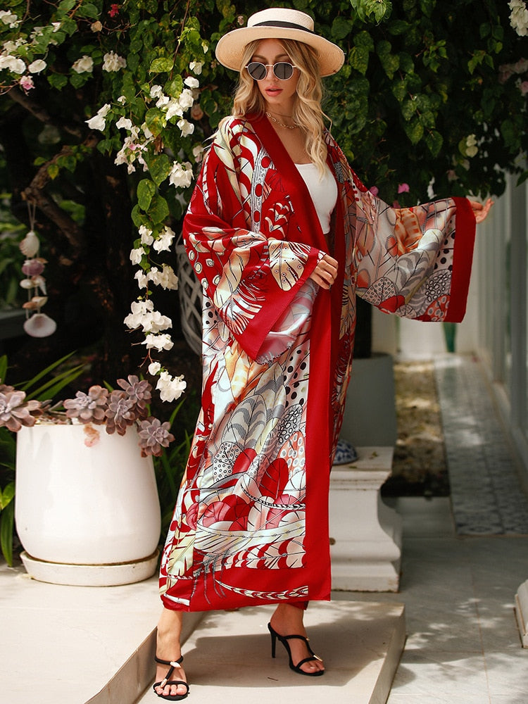 Schicker japanisch inspirierter Strand-Kimono | La Parisienne