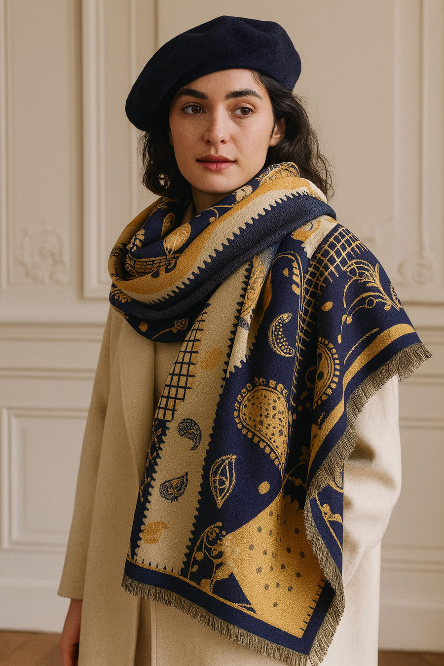 Winterschal Frau Quai-de-Seine | La Parisienne