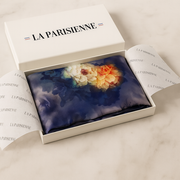 Carré 100% Seide Blume Dekoration Violett Frau | La Parisienne