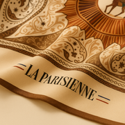 Carré aus 100% Seide Chic mit Hirschmotiv Frau | La Parisienne