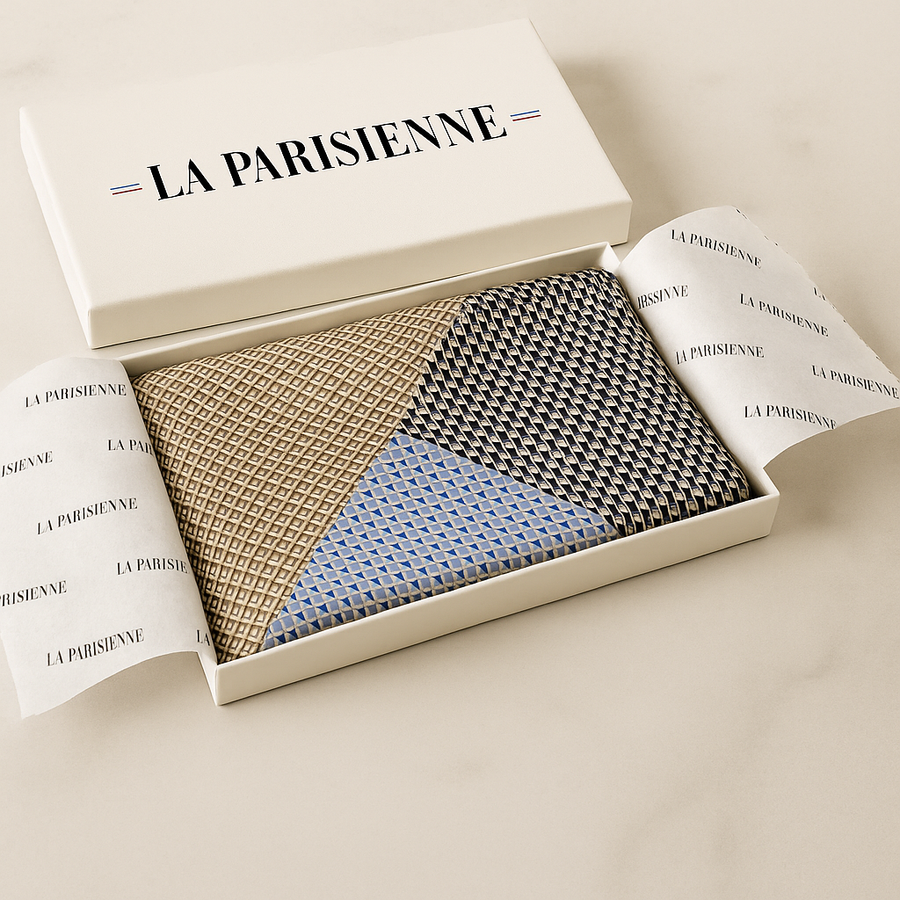 Carré 100% Seide Modernes Muster Frau | La Parisienne