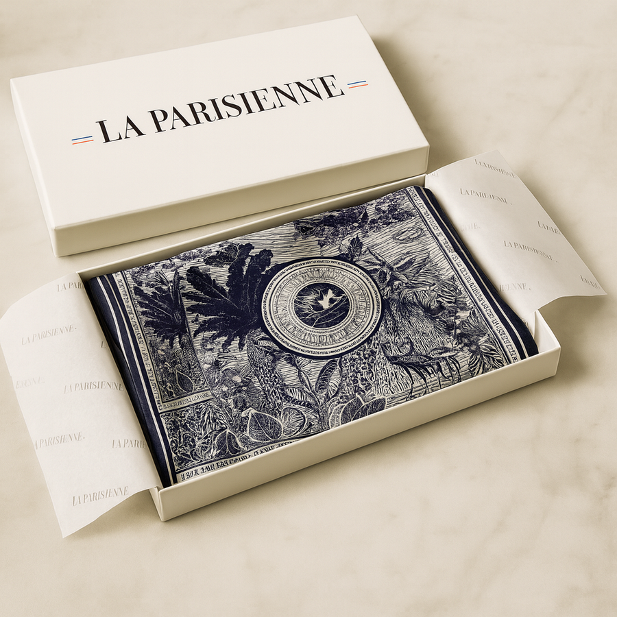 Carré 100% Seide Dekoration Ägypten Frau | La Parisienne