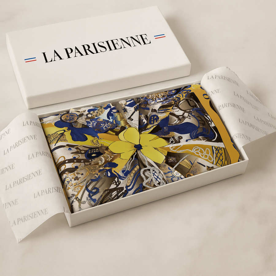 Carré de Soie Élaboré Damenschal | La Parisienne