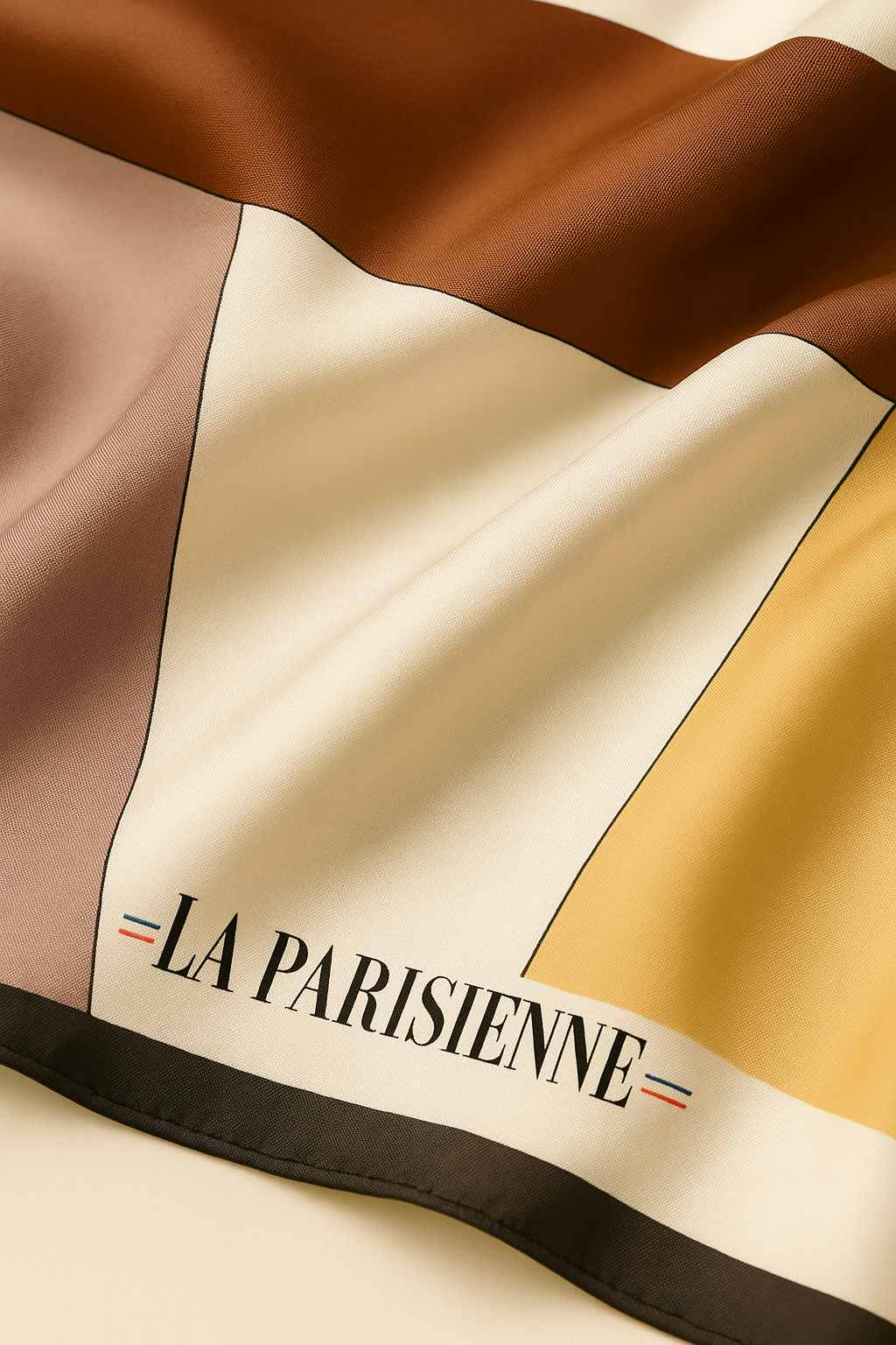 Seidenschal Lässig Dekoration Tricolor Frau | La Parisienne