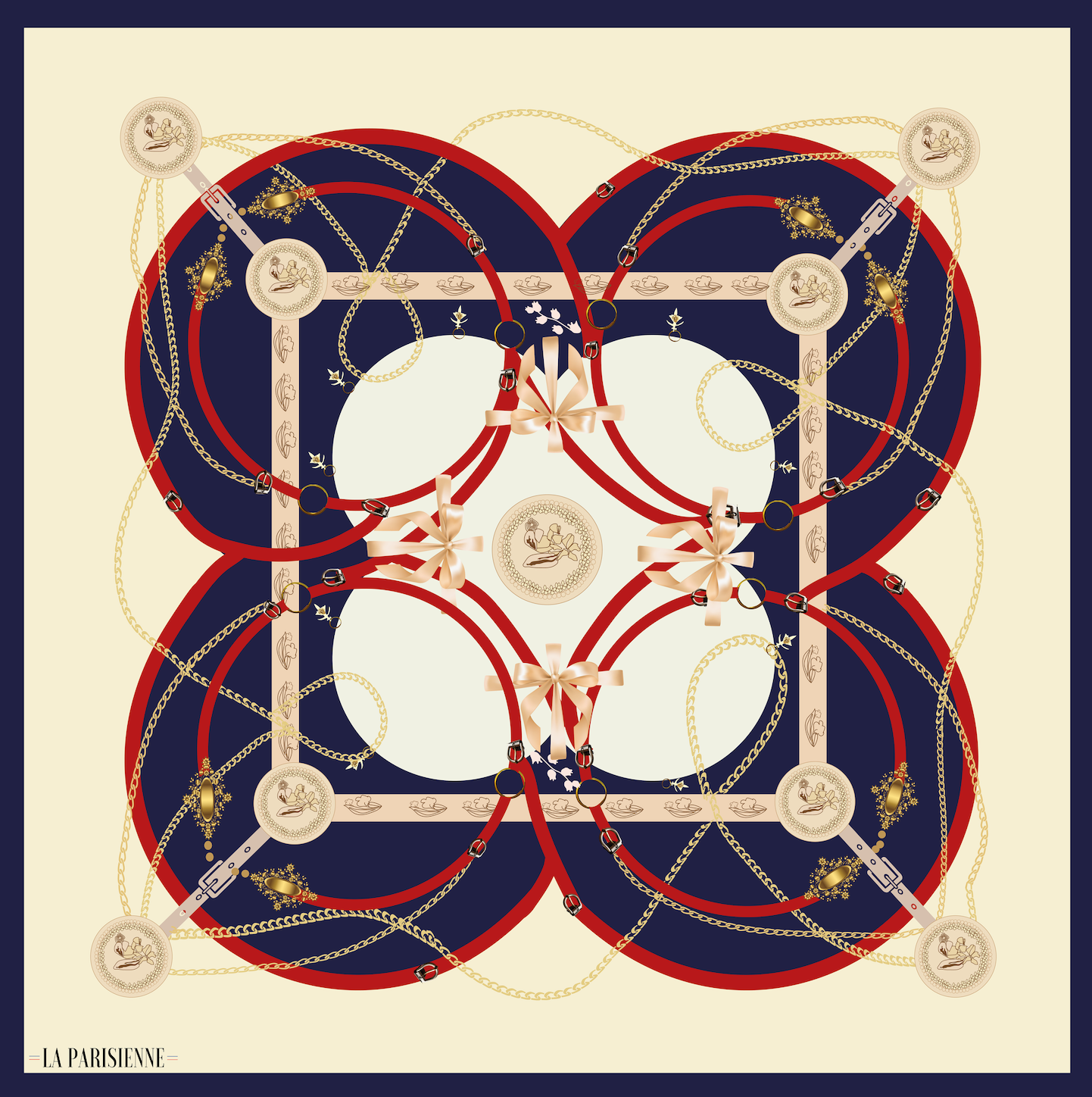 Kästchen 100 % Seide Signature | La Parisienne