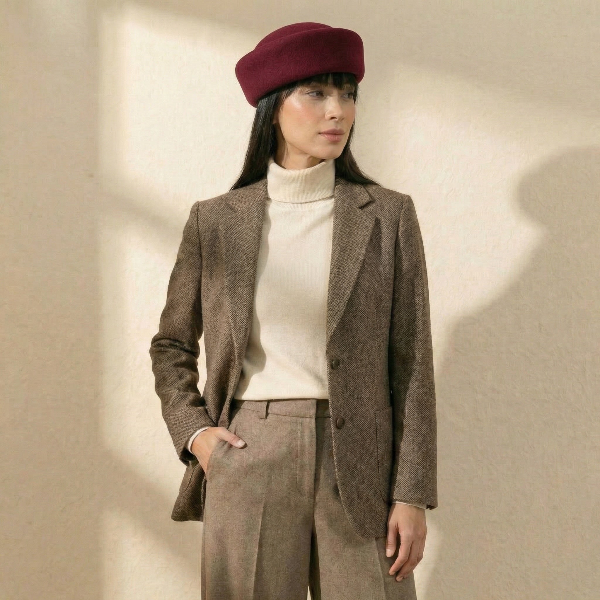 Klassisches Baumwoll-Barett für Frauen | La Parisienne