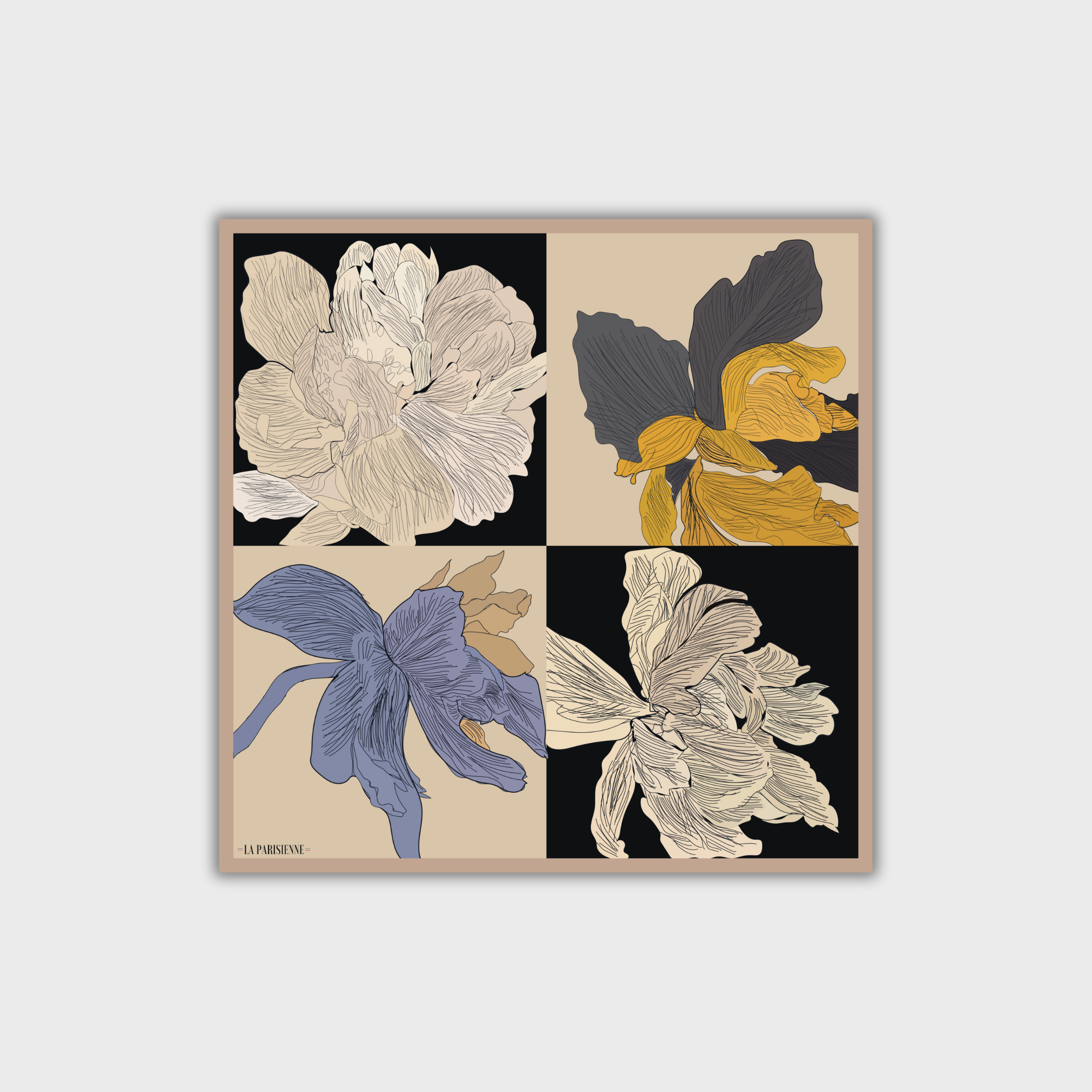 Kästchen 100 % Seide Signature | La Parisienne