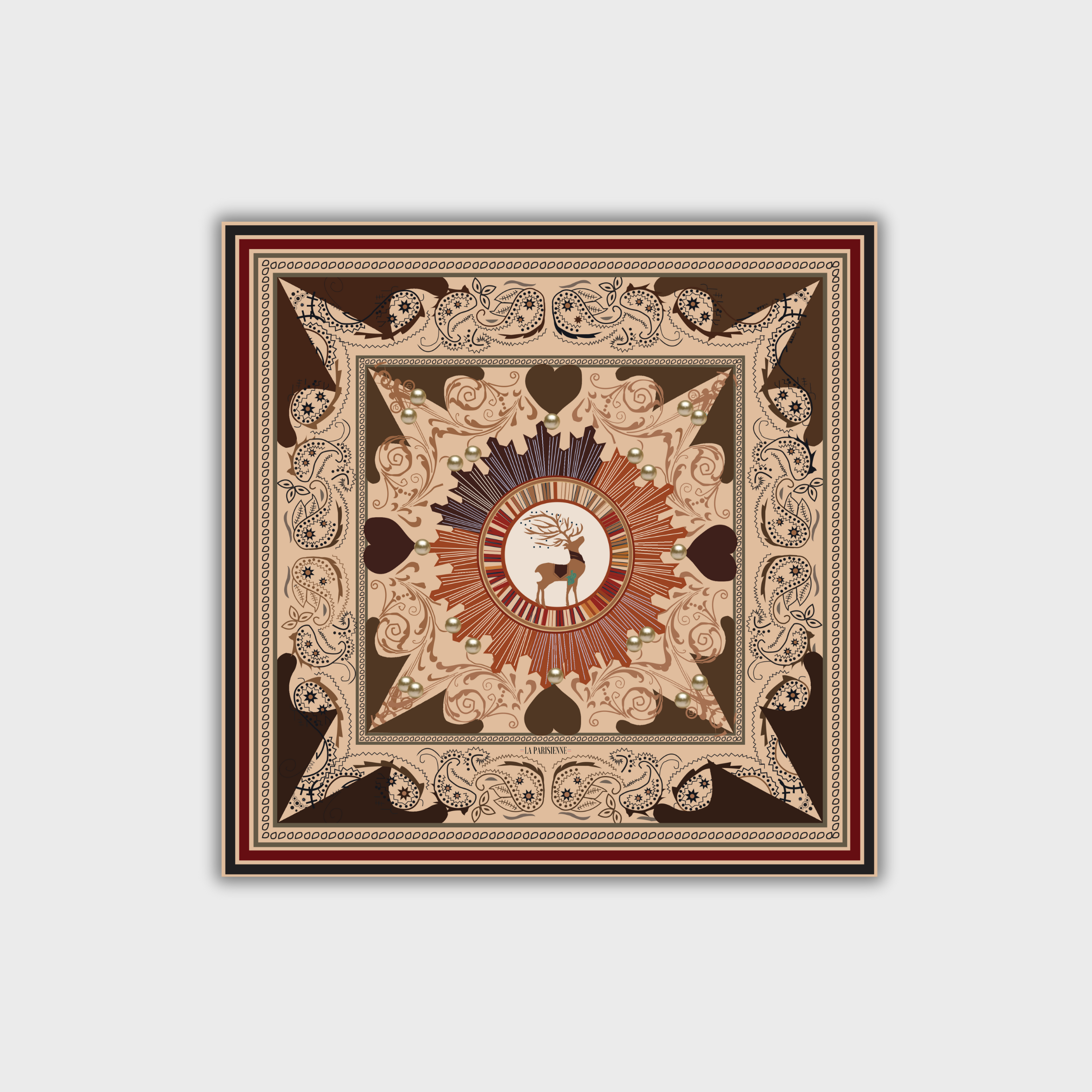 Kästchen 100 % Seide Signature | La Parisienne