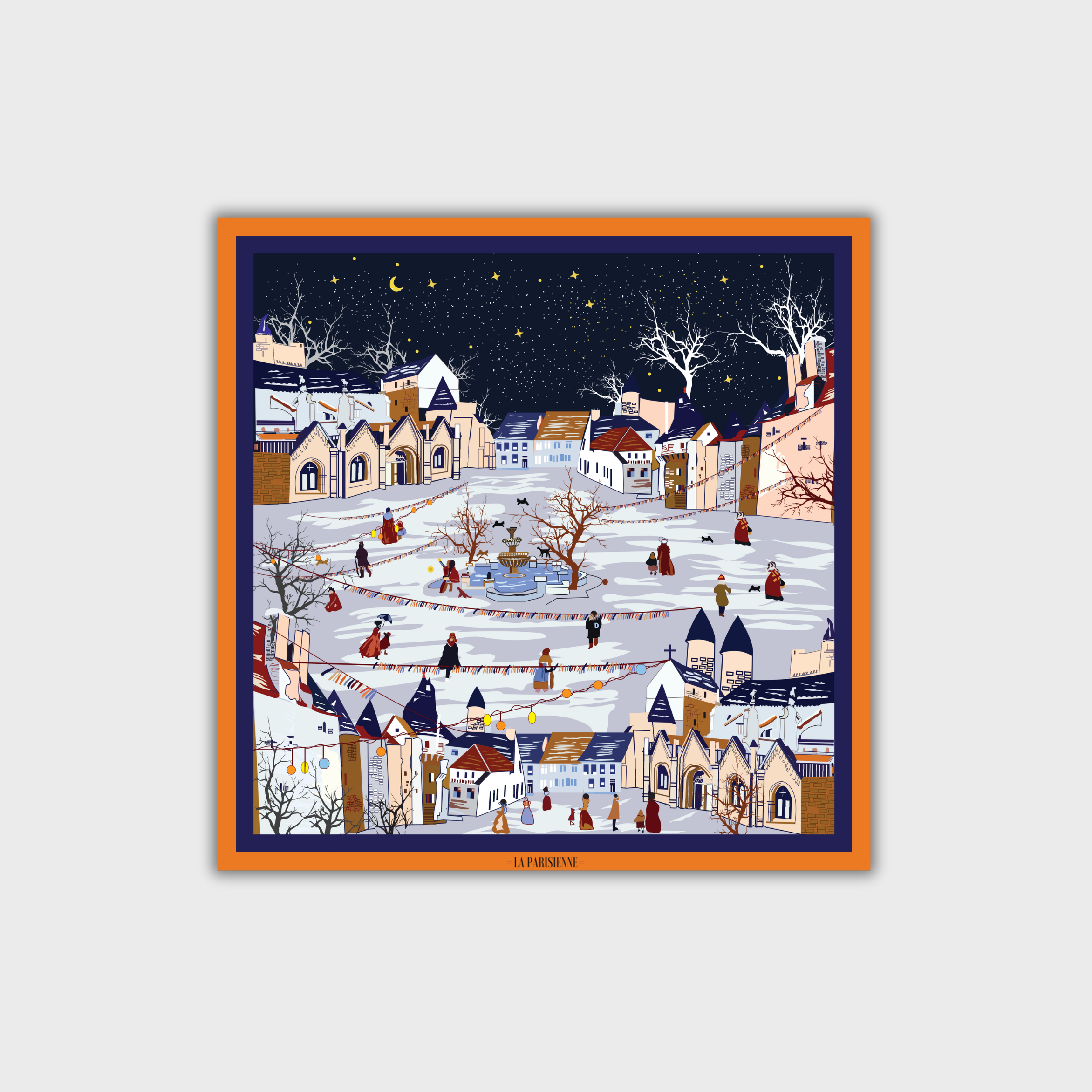 Kästchen 100 % Seide Signature | La Parisienne