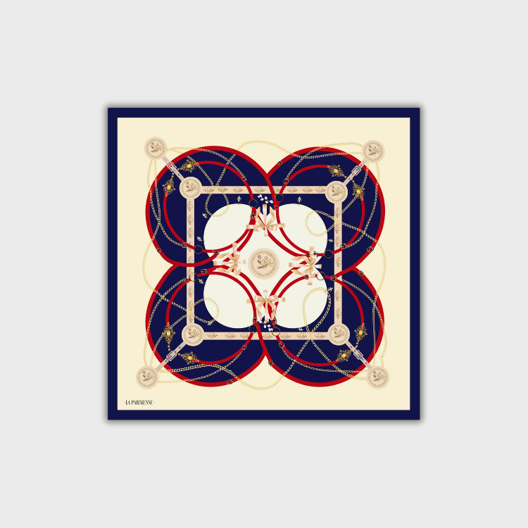 Kästchen 100 % Seide Signature | La Parisienne