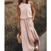 Langes ärmelloses Kleid | La Parisienne