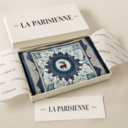 Carré aus 100% Seide Chic mit Hirschmotiv Frau | La Parisienne