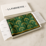 Carré 100% Seide Palmendekoration Frau | La Parisienne
