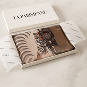 Women's 100% Silk Tiger Pattern Square Scarf | La Parisienne 