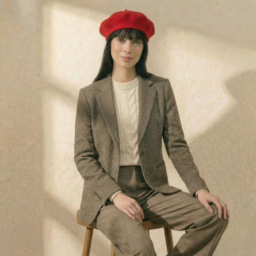 Damen Barett Kaschmir || La Parisienne