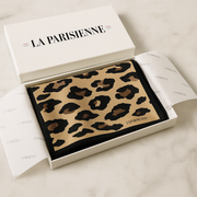 Carré 100% Seide Chic Dekoration Leopard Frau | La Parisienne