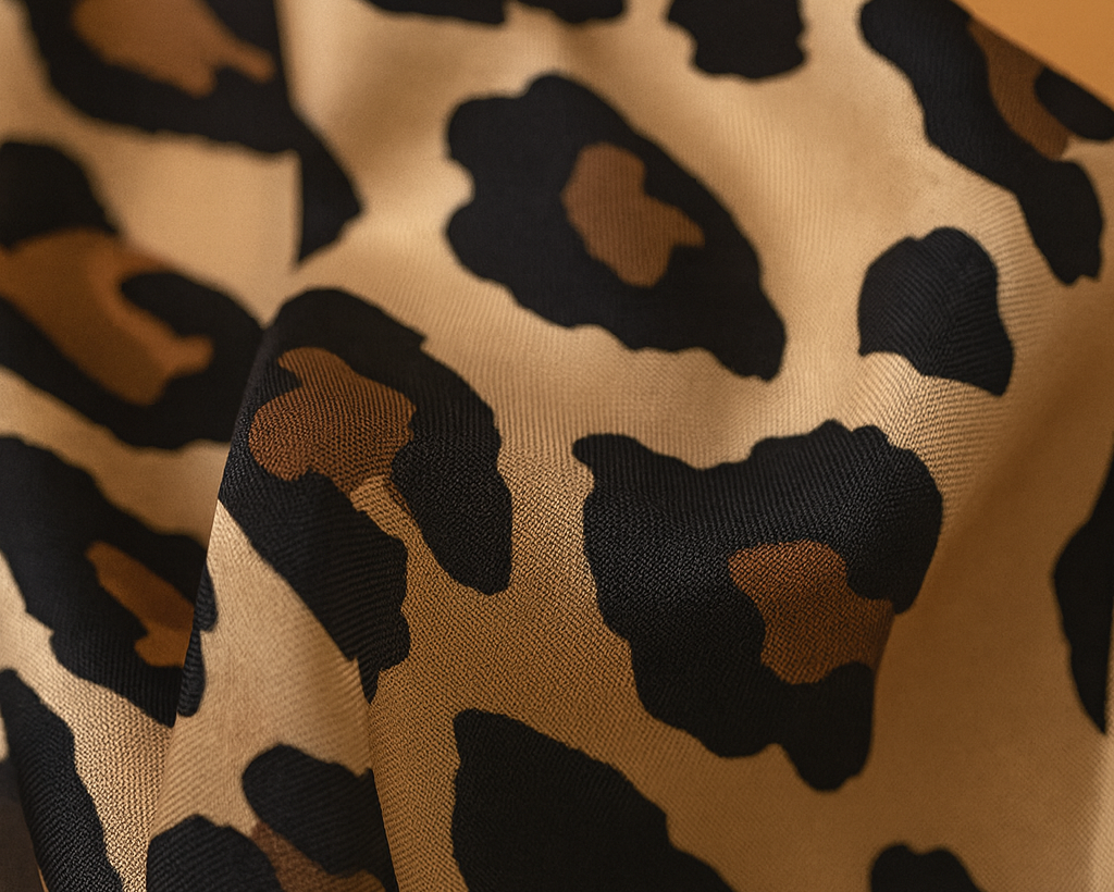 Carré 100% Seide Chic Dekoration Leopard Frau | La Parisienne