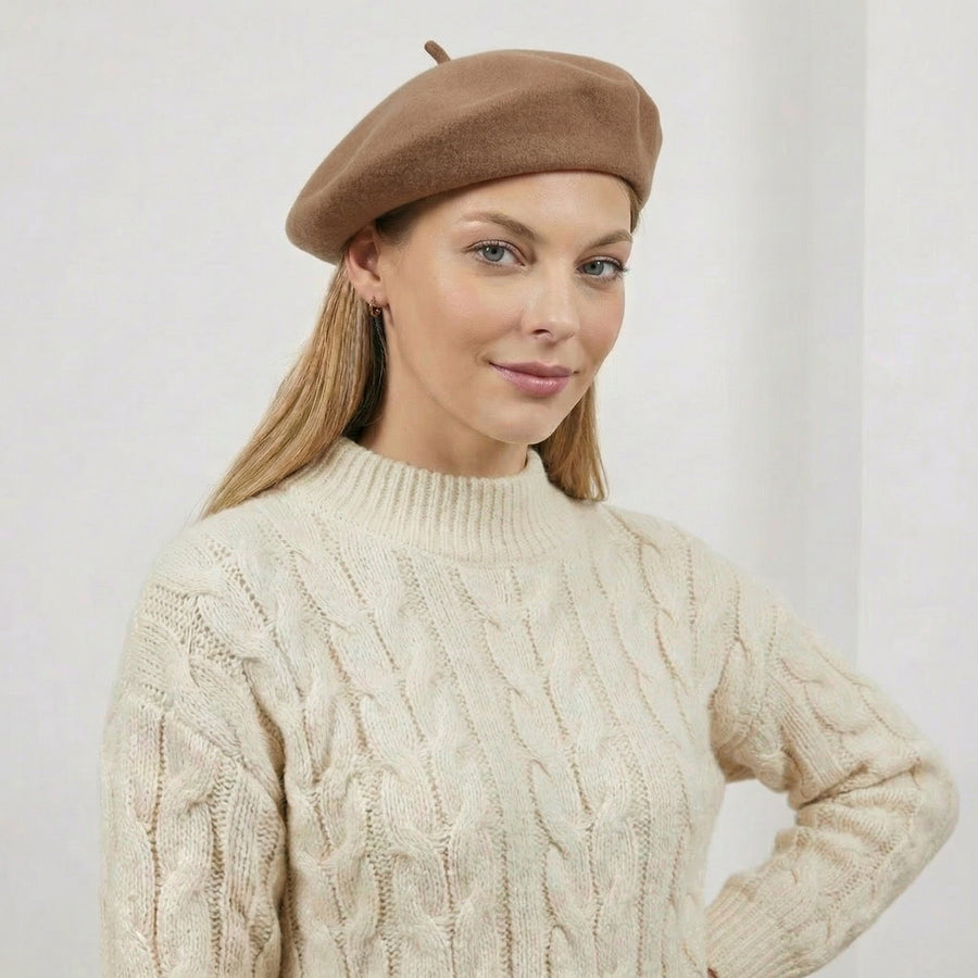Berretto basco da donna chic 100% lana australiana | La Parigina 