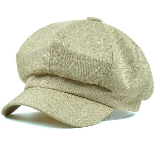 Women's Linen Beret Cap | The Parisian 