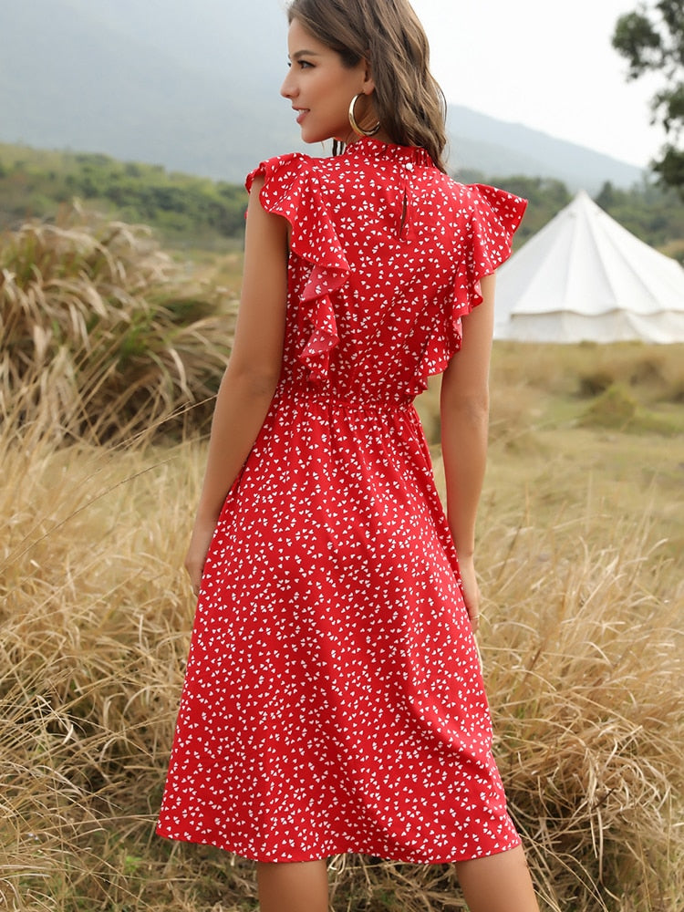 Klassisches Polka Dot-Kleid für Damen | Der Pariser 